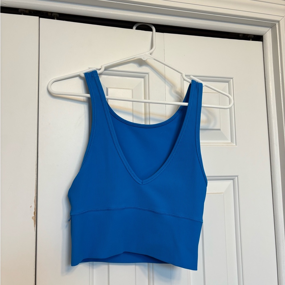 Lululemon Athletica Vibrant Blue Crop Top